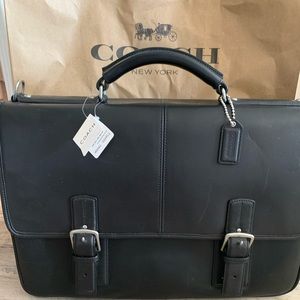 NWT Coach leather Briefcase - Laptop Bag